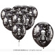 SACHET 10 BALLONS SQUELETTES NOIR