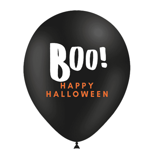 8 BALLONS NOIR BOO