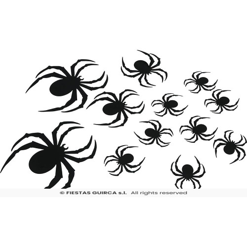 12 SILHOUETTES ARAIGNÉES