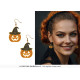BOUCLES D'OREILLES CITROUILLE