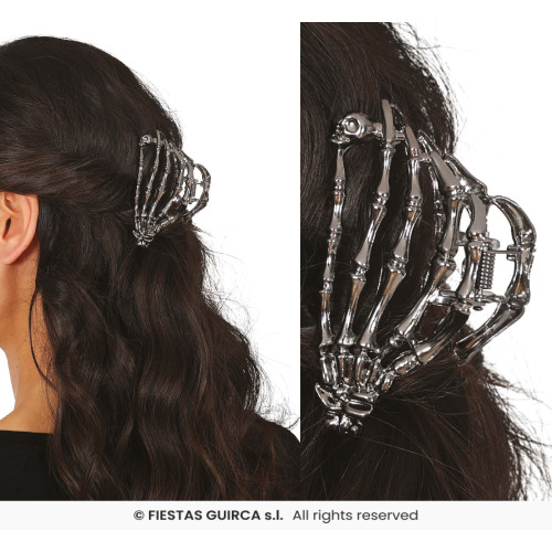 PINCE A CHEVEUX MAIN SQUELETTE