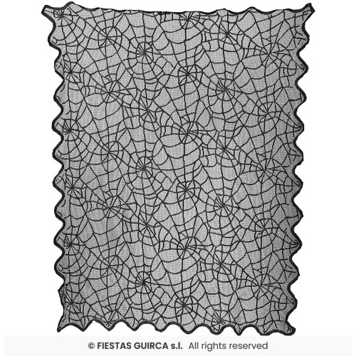 NAPPE DENTELLE NOIRE TOILE
