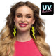 PENDANTS D OREILLE JAUNE FLUO