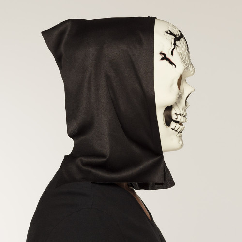 MASQUE VISAGE TÊTE DE MORT AVEC CAPUCHE