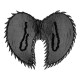 AILES D'ANGE ANIELA NOIR (55 X 40CM)