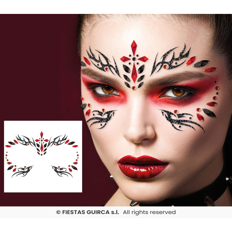 BIJOUX VISAGE ADHÉSIFS GOTHIQUE