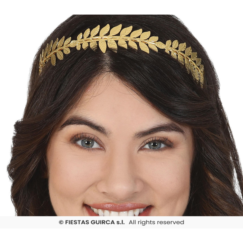 DIADÈME ROMAIN MÉTALLISÉE