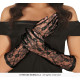 GANTS DENTELLE 38 CMS NOIR