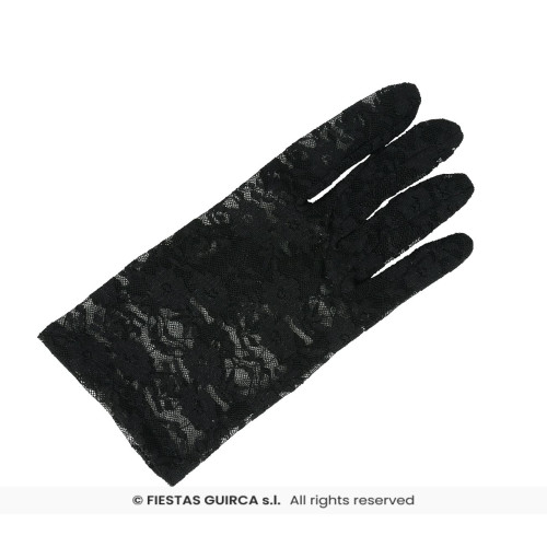 PAIRE DE GANTS DENTELLE 22 CMS