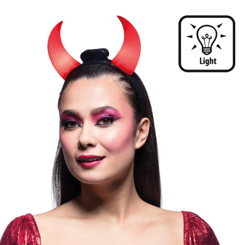 LED TIARE CORNES DE DIABLE