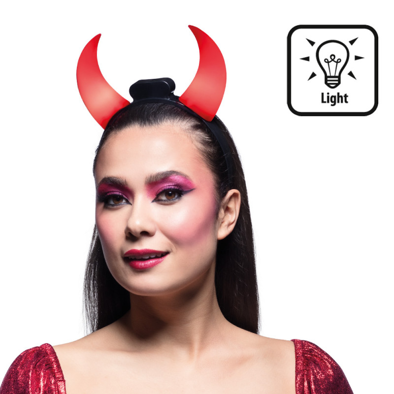 LED TIARE CORNES DE DIABLE