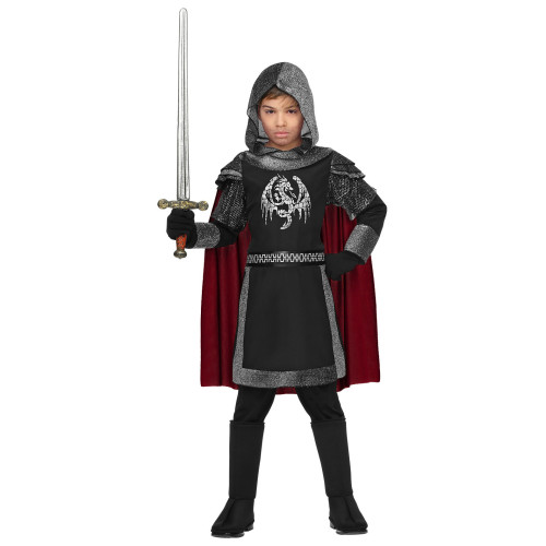 COSTUME CHEVALIER NOIR 158CM