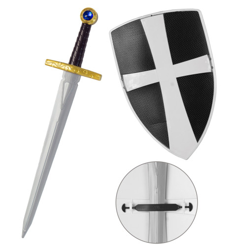 BOUCLIER ET ÉPÉE CROISÉ NOIR