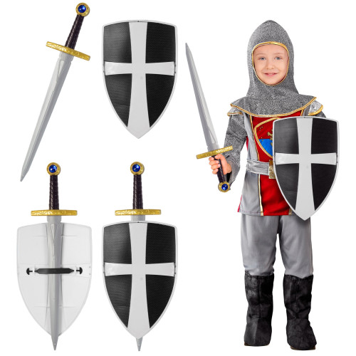 BOUCLIER ET ÉPÉE CROISÉ NOIR