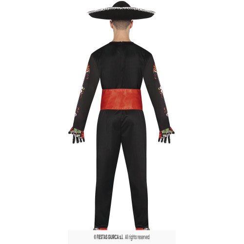 COSTUME MARIACHI SKELETON M