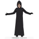 TUNIQUE NOIRE AVEC CAPUCHE 5/6 ANS