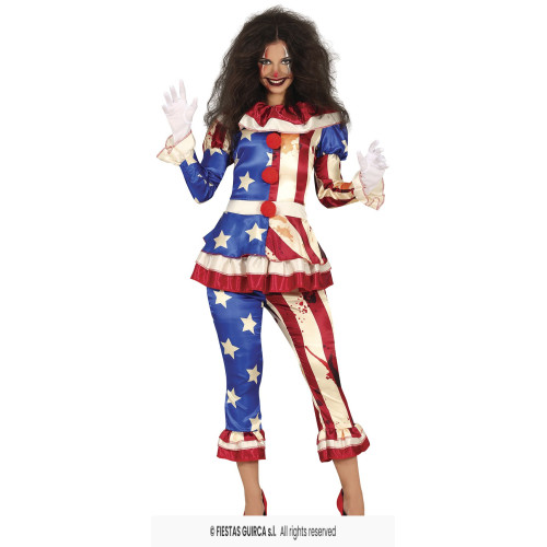 COSTUME PATRIOT CLOWN S