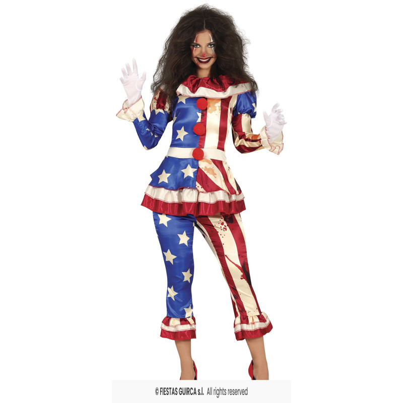 COSTUME PATRIOT CLOWN S