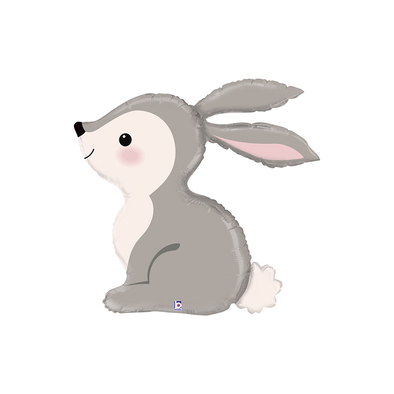 BALLON ALU LAPIN 91 cm