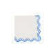 10 SERVIETTES MIX&MATCH BLEU/BLANC
