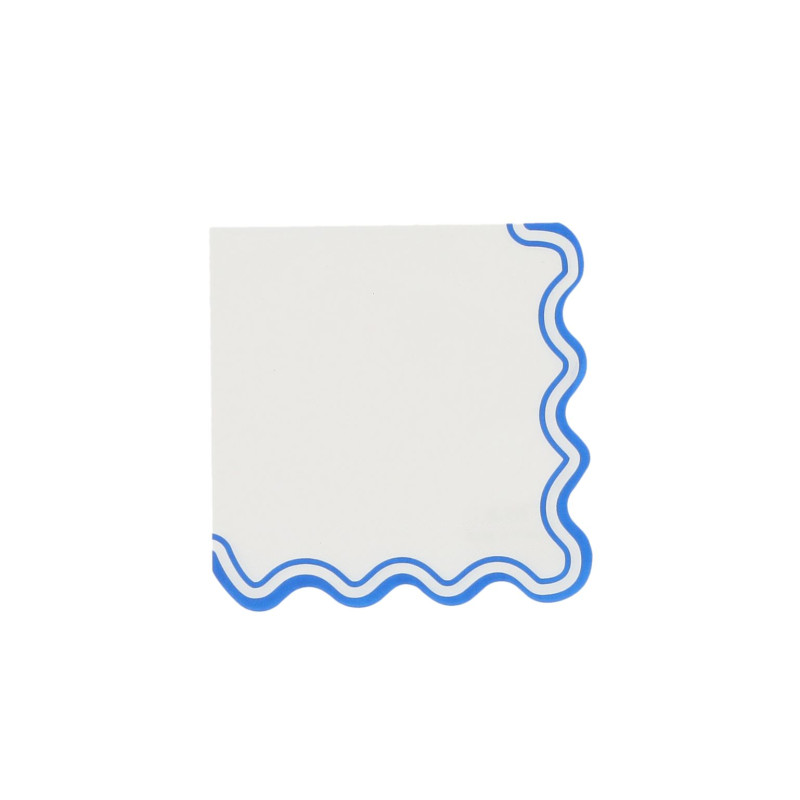 10 SERVIETTES MIX&MATCH BLEU/BLANC
