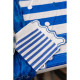 10 SERVIETTES MIX&MATCH BLEU/BLANC