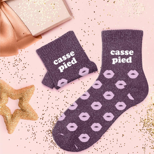 CHAUSSETTES PAILLETTES CASSE PIED