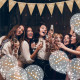 6 BALLONS CONFETTI KRAFT PARTY