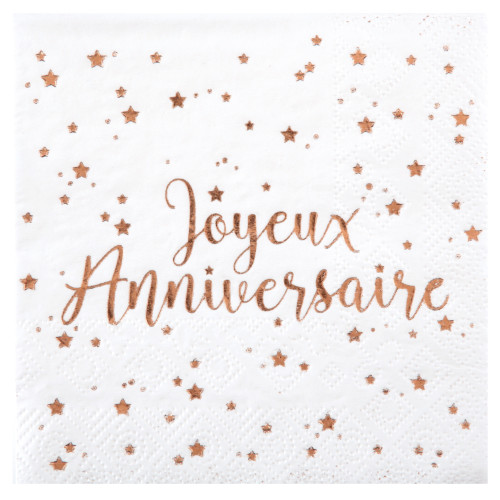 10 SERV. JOYEUX ANNIV ROSE GOLD
