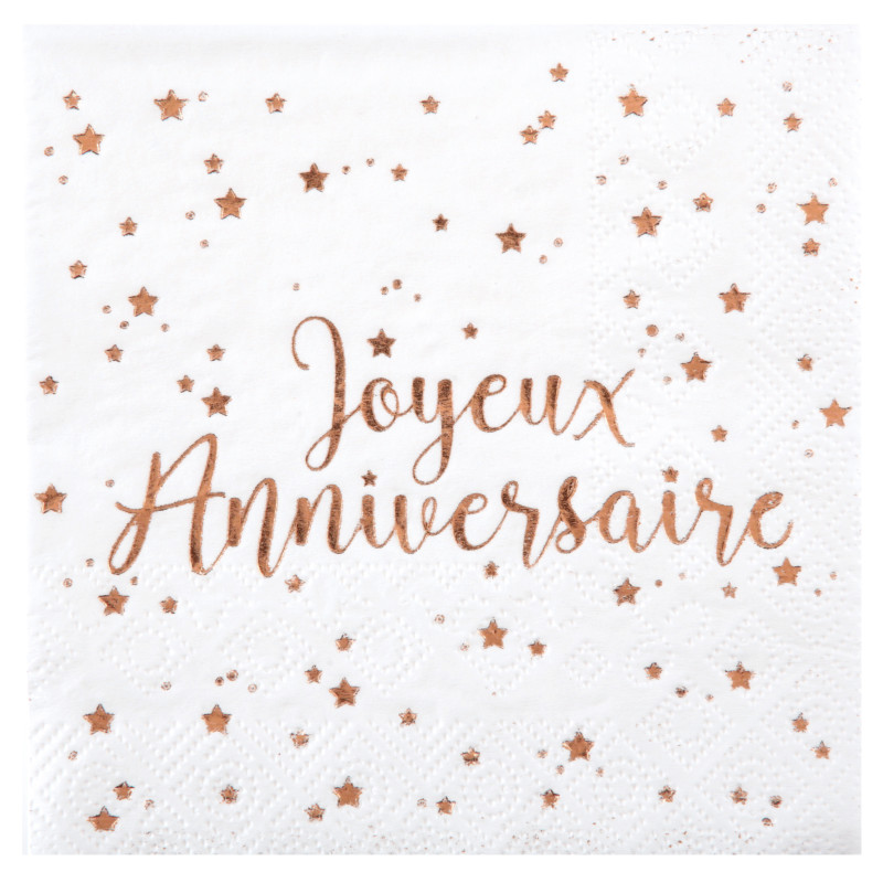 10 SERV. JOYEUX ANNIV ROSE GOLD