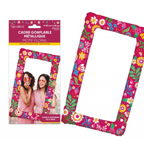 CADRE GONFLABLE METALLIQUE FLORAL