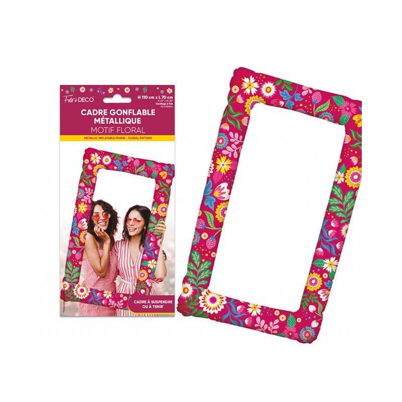 CADRE GONFLABLE METALLIQUE FLORAL