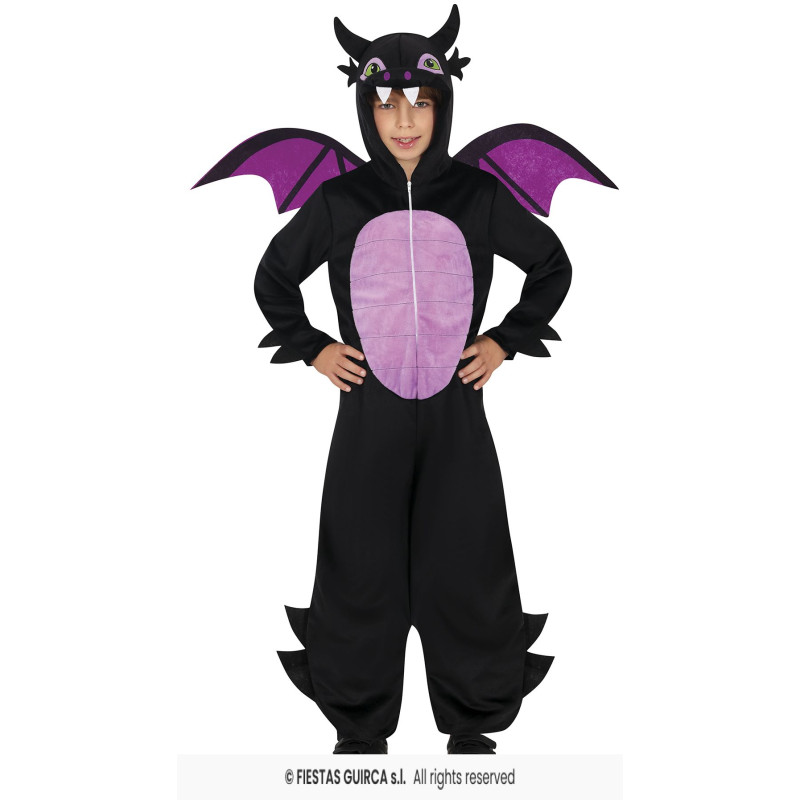 COSTUME BLACK DRAGON 5/6ANS