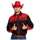 CHEMISE COW BOY M NOIR/RGE