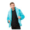 MANTEAU FAUSSE FOURRURE BLEU L
