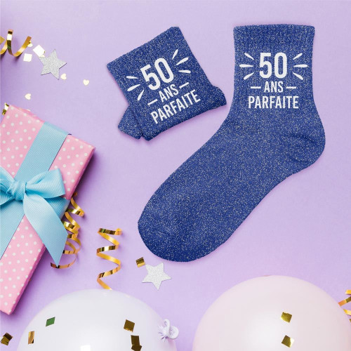 CHAUSSETTES PAILLETTES 50ANS