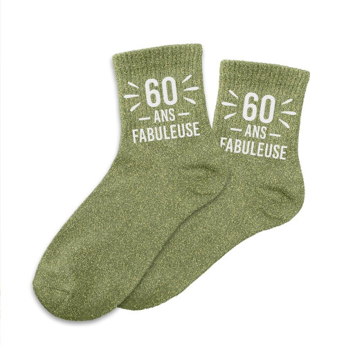CHAUSSETTES PAILLETTES 60 ANS