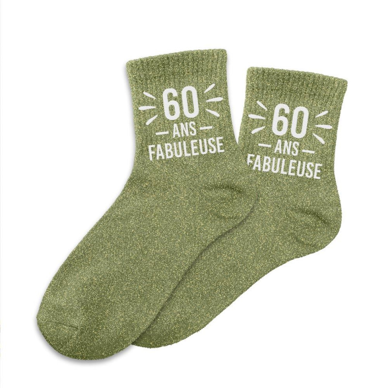 CHAUSSETTES PAILLETTES 60 ANS