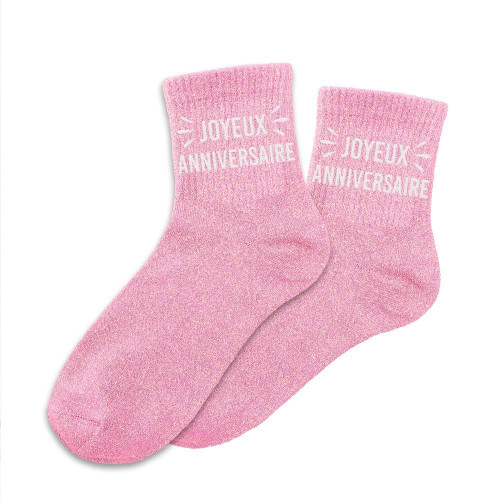 CHAUSSETTES PAILLETTES ANNIVERSAIRE