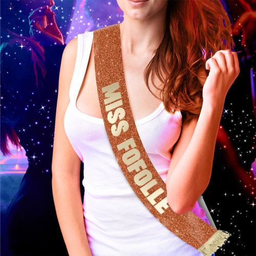 ECHARPE MISS FOFOLLE DORE