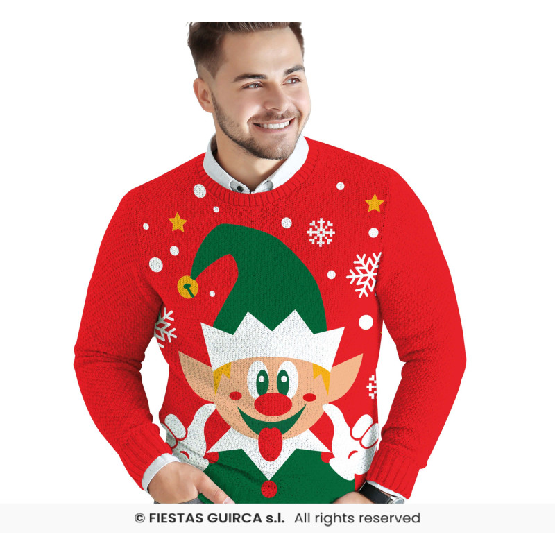 PULL NOËL ELFE HOMME L