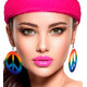 BOUCLES D'OREILLES HIPPIE ARC EN CIEL