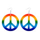 BOUCLES D'OREILLES HIPPIE ARC EN CIEL