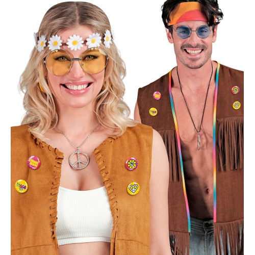 SET DE 4 BROCHES HIPPIE