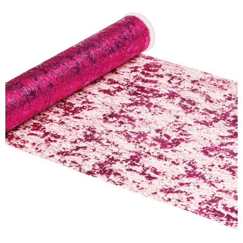 CHEMIN DE TABLE ECLATS FUCHSIA