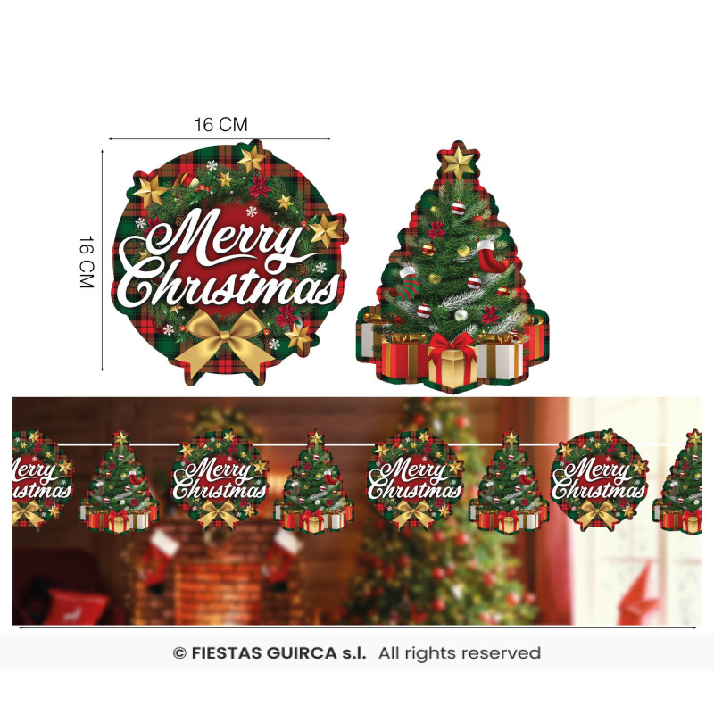 GUIRLANDE MERRY CHRISTMAS 3M