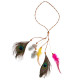 BANDEAU AVEC PLUME INDIEN MULTICOLORE
