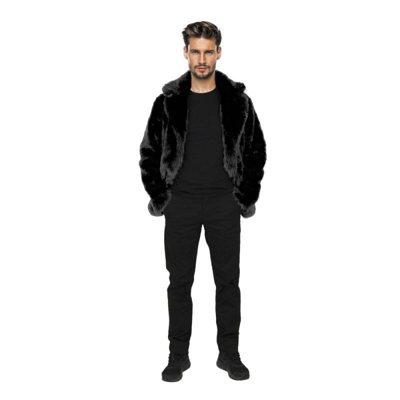 VESTE FOURRURE NOIRE TAILLE XL