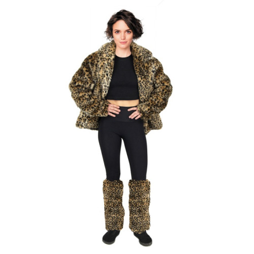 PATTE D'EPH FOURRURE X2 LEOPARD