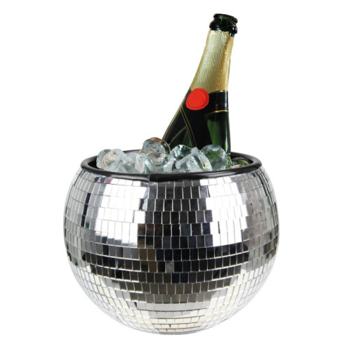 SEAU CHAMPAGNE DISCO ARGENT